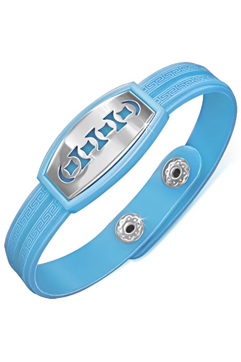 Unisex apyrankė su plieno dekoracija